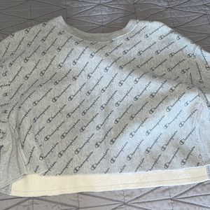 Champion Cropped Crew Neck Sweater